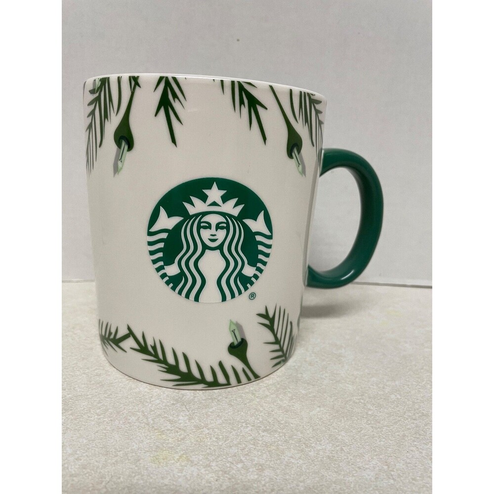 Starbucks 26 oz 2020 Jumbo XL Cup Holiday Mug Pine Green Christmas Lights